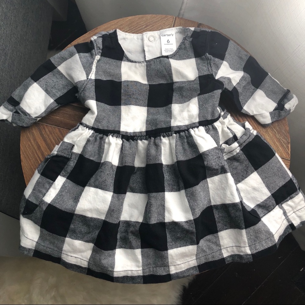 The Cutest! Plaid Dress baby 6 months Carters